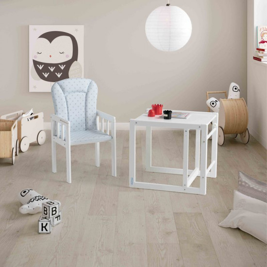 Plus White With Cream Colour Dots Highchair Plus White With Cream Colour Dots Highchair